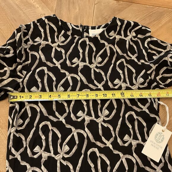 Tuckernuck Hyacinth House Bow Print Maxi Dress Black XS Rowan Style Boho NEW - Picture 10 of 11